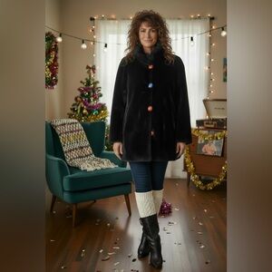 1980’s Vintage Young Gallery Faux Fur Coat